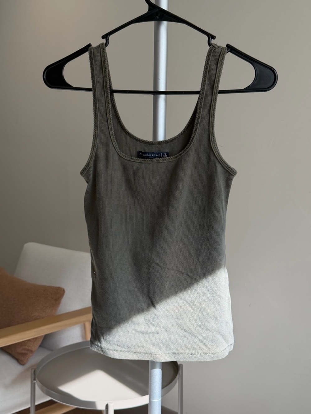 Women’s | Abercrombie & Fitch Olive Green Ribbed Tank Top | Small